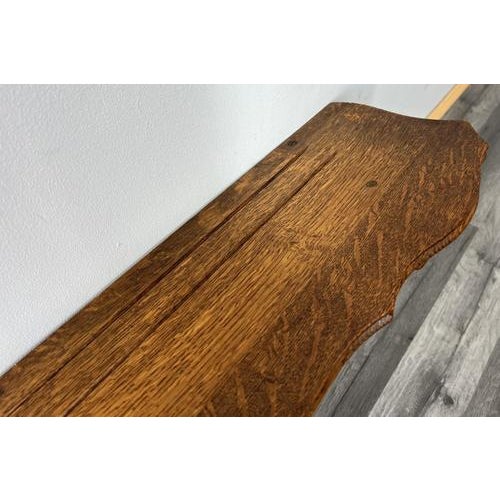 French Oak 7-Hook Wall Coat Rack For Sale - Image 11 of 13