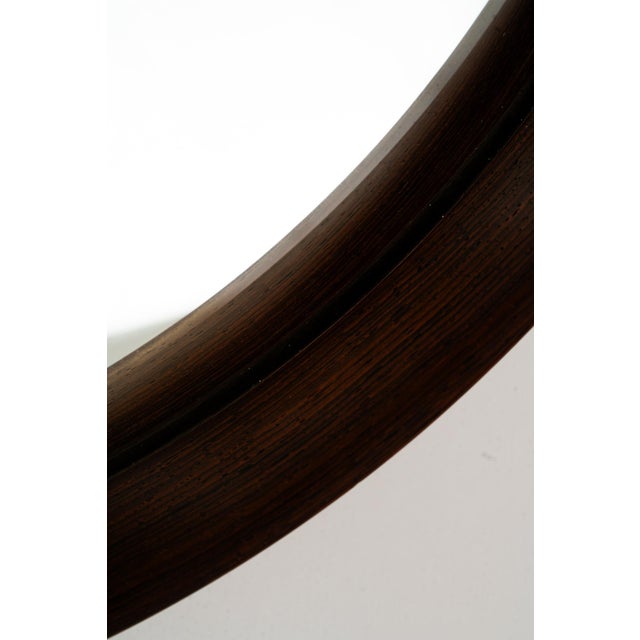 Mirror in Teak and Leather by Uno & Östen Kristiansson for Luxus, Sweden, 1950s For Sale - Image 11 of 15