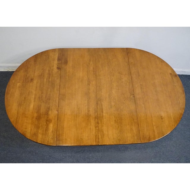 Late 20th Century Ethan Allen Circa 1776 Collection Solid Maple Early American 74" Dining Table 18-6803 For Sale - Image 5 of 11