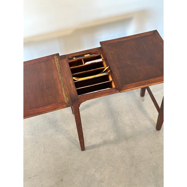 Wood Vintage Wooden Writing Table, 1950s For Sale - Image 7 of 18