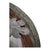 Metal Paper Mache Fig Branch in Cartapesta Round Frame For Sale - Image 7 of 9