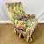 Vintage English Boho Chic Arts & Crafts Drexel Botanical Chintz Flora Lounge Chair, Reupholstered. For Sale - Image 6 of 12