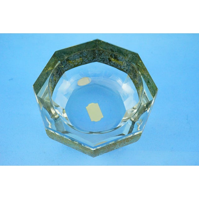 Gold Vintage Crystal and Gold Centerpiece Vase by Ludwig Moser, 1940s For Sale - Image 8 of 18