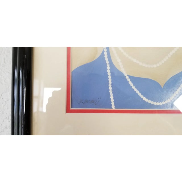 1990s Borys Buzkij Modernist Acrylic on Paper Painting For Sale - Image 5 of 11