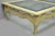 Mid 20th Century Vintage French Provincial Style Beveled Glass Cream Painted Large Coffee Table For Sale - Image 5 of 12