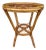 Vintage French Rattan Side Table, 1950s For Sale