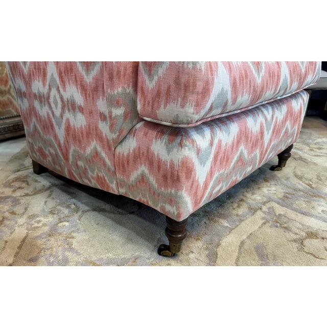 Kravet English Arm Lounge Chairs, a Pair For Sale - Image 9 of 17