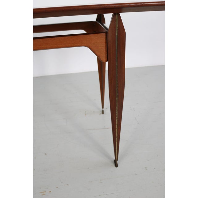 Italian Teak Dining Table, 1960s For Sale - Image 9 of 18