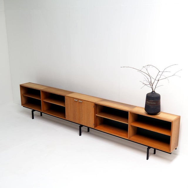 1960s Long Oak Sideboard by Cees Braakman for Pastoe, 1960s For Sale - Image 5 of 9