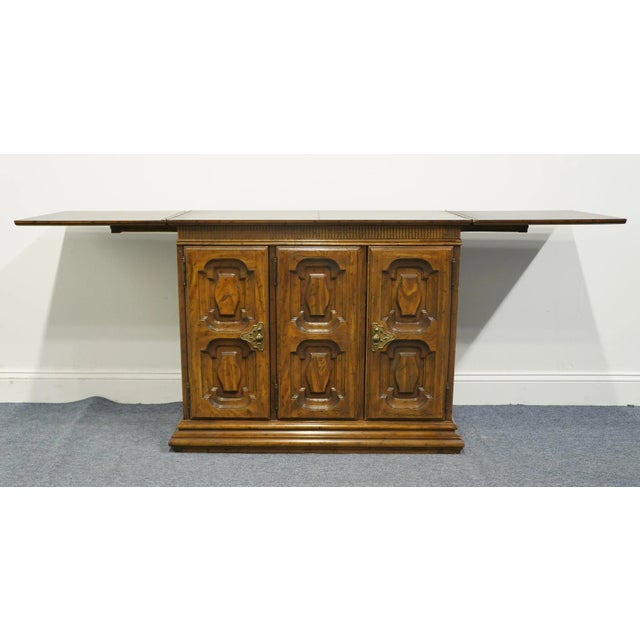 French Drexel Heritage Marcay Collection Rustic Country French Style 38" Flip-Top Server Buffet 183-504 For Sale - Image 3 of 13