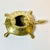1960s Vintage Coastal Hollywood Regency Boho Chic Brass Turtle Ashtray For Sale - Image 6 of 11