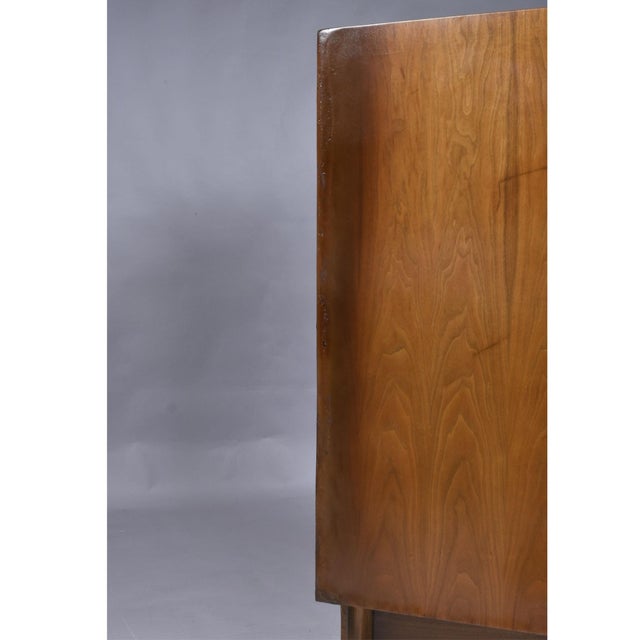 Hoke Wood Products Mid-Century Modern Walnut High Boy Dresser For Sale - Image 11 of 18