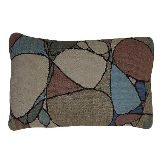 Aubusson Black Abstract Throw Pillow For Sale