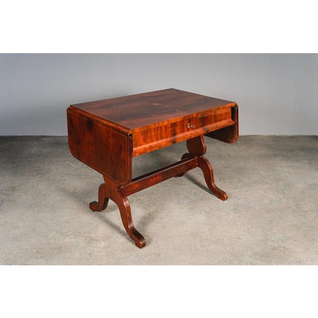 Biedermeier Mahogany Desk, Early 19th Century For Sale - Image 3 of 18