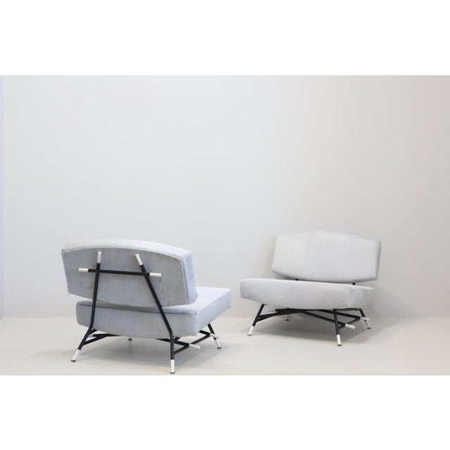 Cassina Vintage Italian Lounge Chairs by Ico Parisi for Cassina, 1950, Set of 2 For Sale - Image 4 of 13