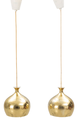 Vintage Swedish Hanging Lamps from Falkenbergs Belysning, 1970s, Set of 2
