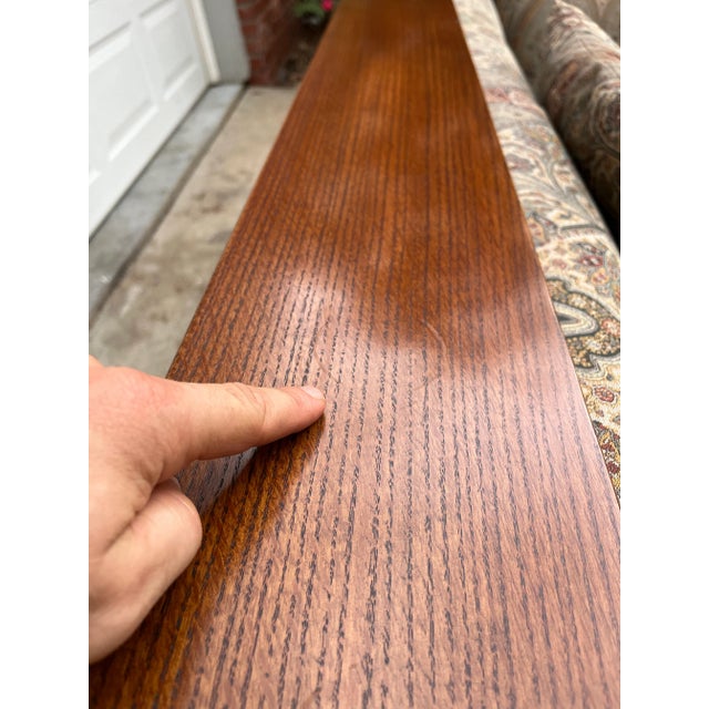 Stickley Mission Oak Arts & Crafts Prairie Sofa Settle For Sale - Image 6 of 12