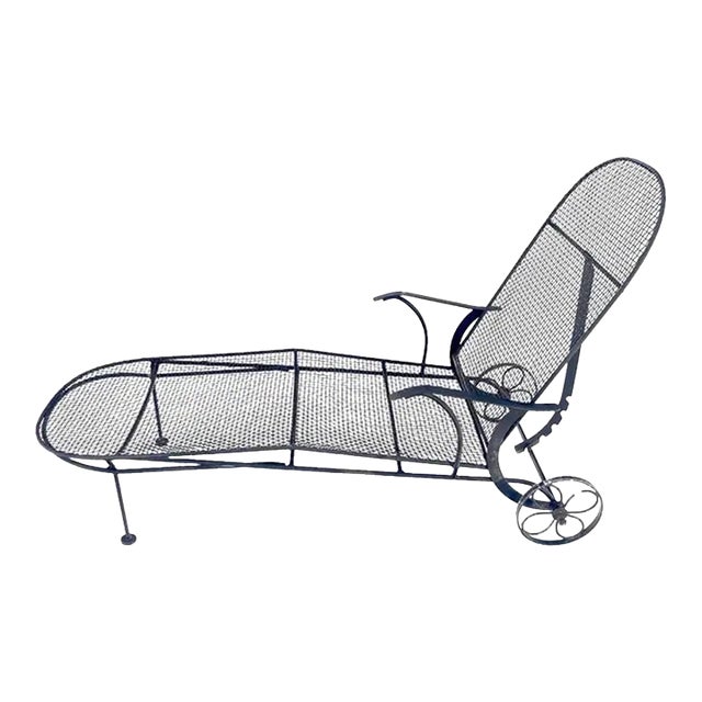 1930s Russell Woodard Rare Sculptura Chaise Lounge, Restored, Attributed For Sale