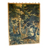Flemish Tapestry Verdure Scene of a Forest XVIII Century For Sale