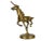 Mid-Century Modern Mid 20th Century Tall Solid Brass Running Unicorn Horse Figurine For Sale - Image 3 of 13