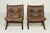 Brown Vintage Danish Leather Siesta Chairs by Ingmar Relling, Set of 2 For Sale - Image 8 of 8