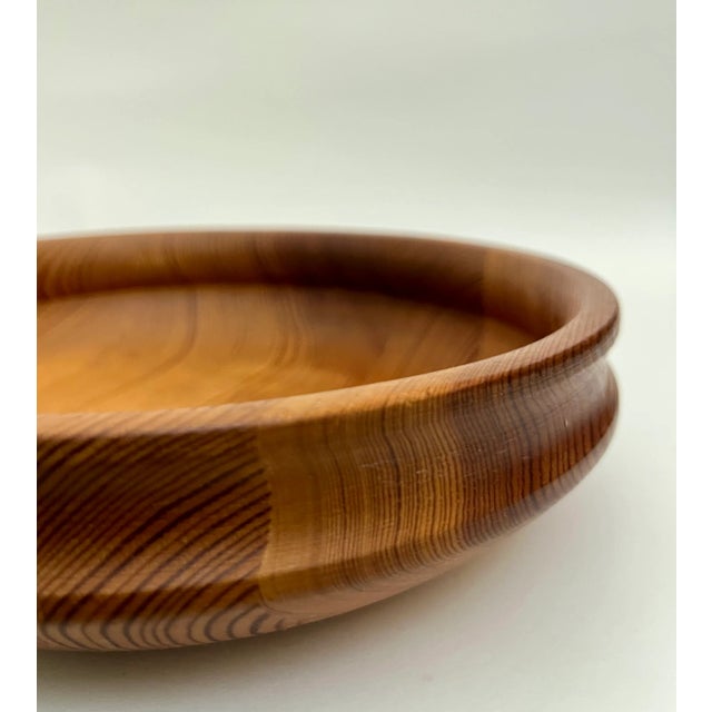 Wood Sandbergs Nora Stad Sweden Scandinavian Vintage Bowl Made in Sweden For Sale - Image 7 of 10