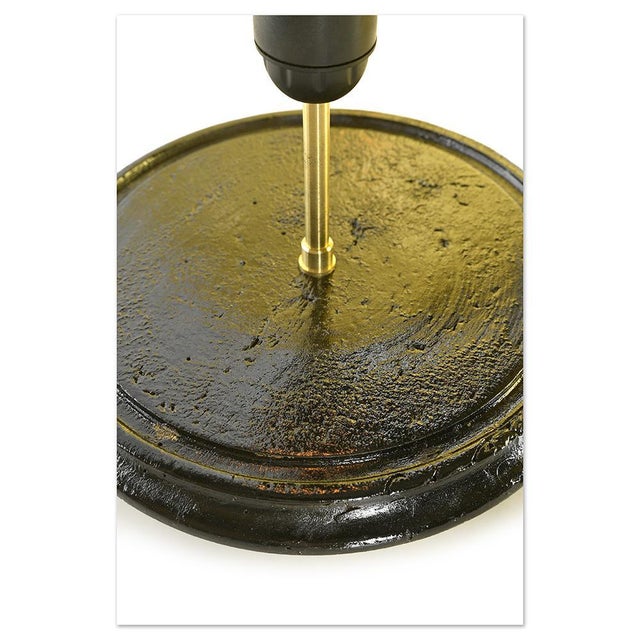 Spherical Light Fixture in Amber Glass, 20th Century For Sale - Image 8 of 9