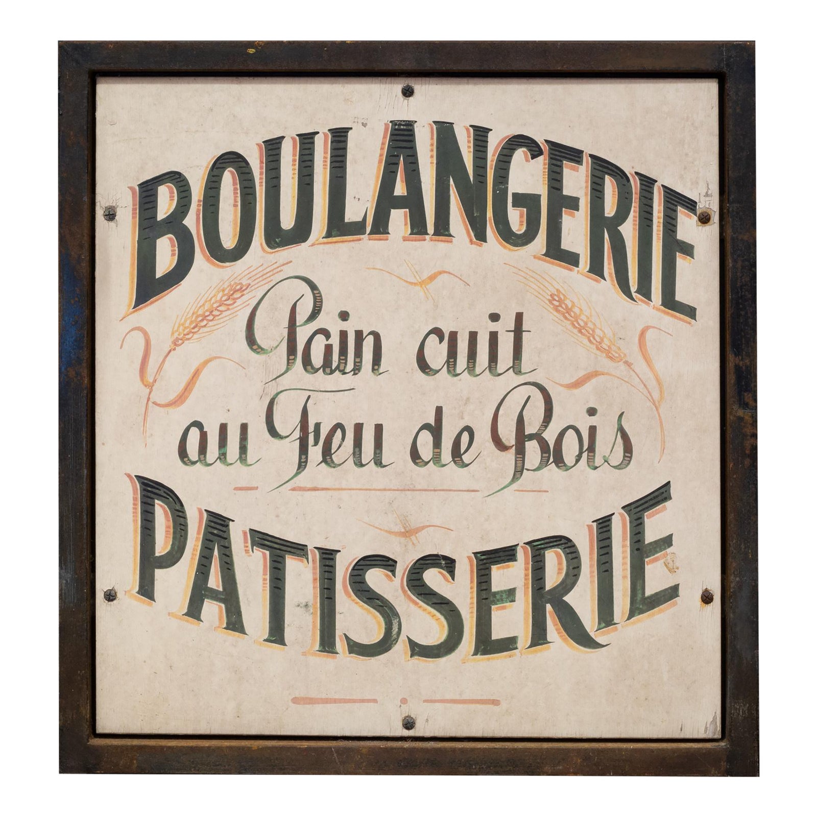 Vintage Hand Painted French Patisserie Sign C.1930-1940 | Chairish