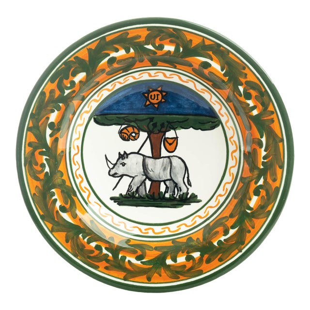 Rhino Pasta/Soup Bowl 10", Contrade Dinnerware From Siena For Sale