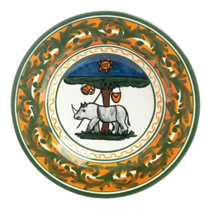 Rhino Pasta/Soup Bowl 10", Contrade Dinnerware From Siena