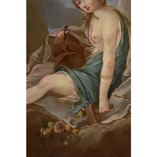 Pierre Charles Trémolières, Mythological Allegory, 1730, Oil on Canvas For Sale - Image 10 of 12