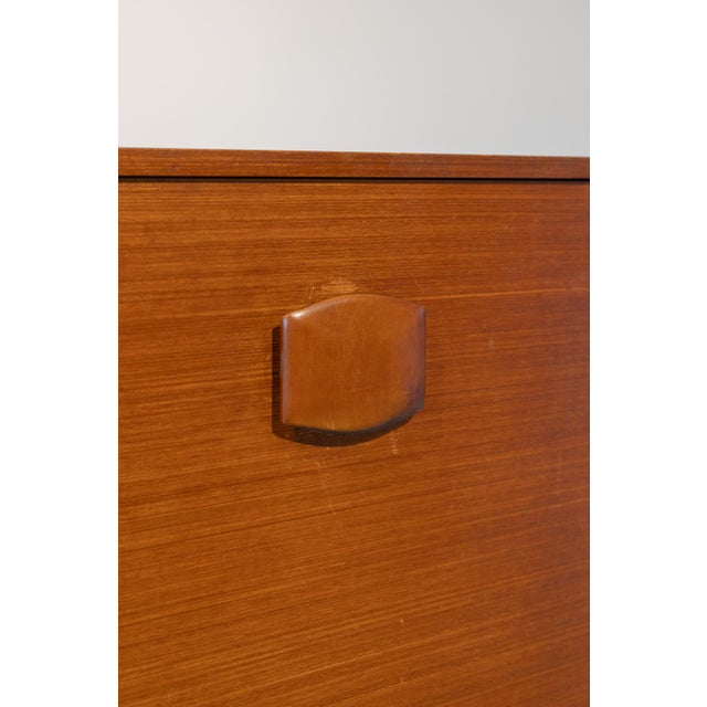 Brown Teakwood Sideboard by Harris Lebus, 1970s For Sale - Image 8 of 10