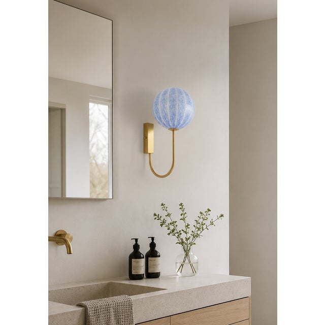 Blue Tulipano 20 Wall Lamp from La Murrina, 1990s For Sale - Image 3 of 18