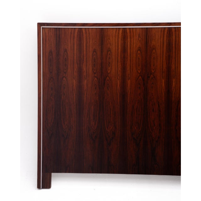 An impressive Brazilian Rosewood extra wide headboard made by Falster of Denmark and sold through Maurice Villency on...