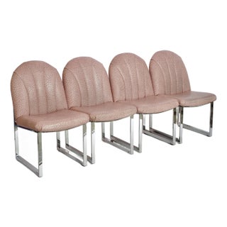 1990s Milo Baughman Thayer Coggin Dining Chairs - Set of 4 For Sale
