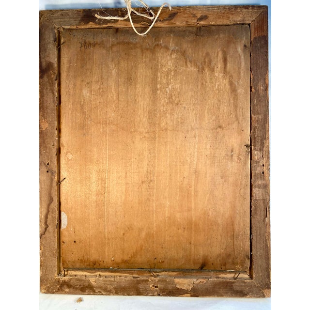 Vintage, French Riverscape Oil Painting on Board, Framed For Sale - Image 4 of 7