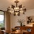 Vintage Metal Chandelier by Gaetano Sciolari, Italy, 1950s For Sale - Image 10 of 18