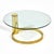 Mid-Century Modern Brass & Glass "Infinity"Coffee Table For Sale - Image 3 of 6