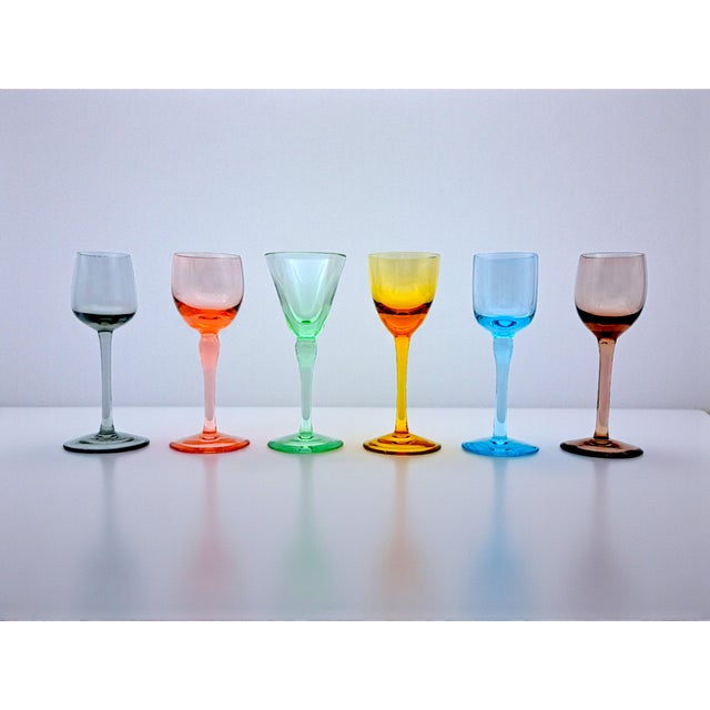 Murano Glass Glasses with Liqueur Glasses and Shot Glasses by V. Nason for Manifattura Di Murano, 1990s, Set of 12 For Sale - Image 11 of 14
