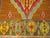 Spectacular one of a kind colorful vintage Turkish Kilim. 3 Large geometric medallions on a brown field surrounded by a...