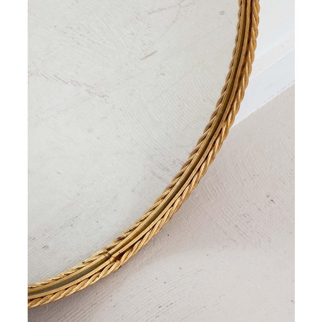 Pair Italian Iron Gilt Rope Mirrors For Sale - Image 13 of 13