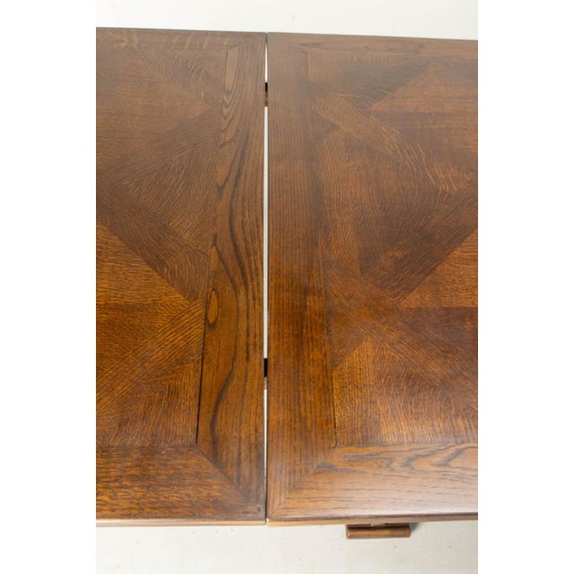 Vintage Spanish Dining Table in Carved Oak, 1950 For Sale - Image 10 of 13