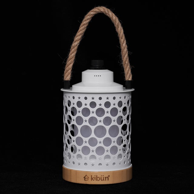 2020s Stargaze Cordless LED Outdoor Table Lamp with Dimmer, Built-in Rechargeable Battery, 3-Level Brightness with Dual Power Source, White For Sale - Image 5 of 8