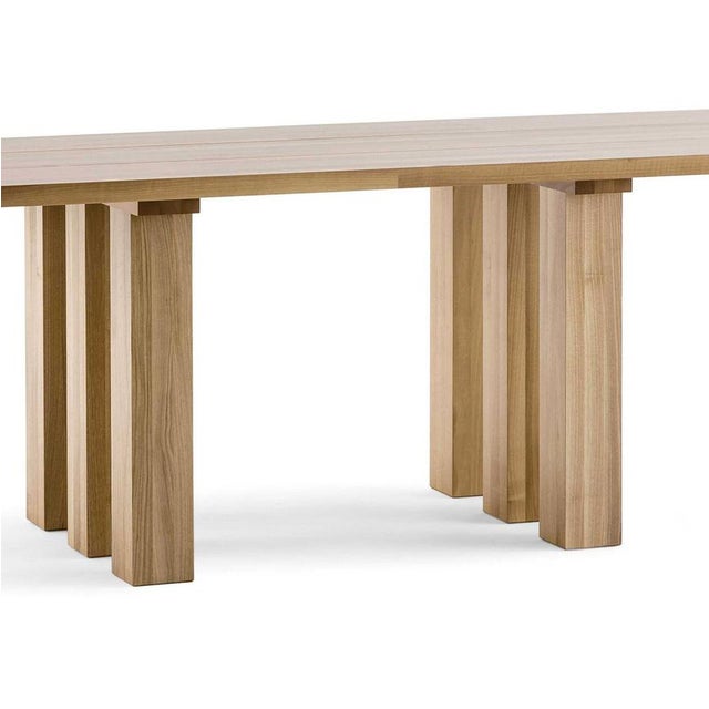 Contemporary Mid-Century Modern Style La Basilica Table in Wood by Mario Bellini For Sale - Image 3 of 10