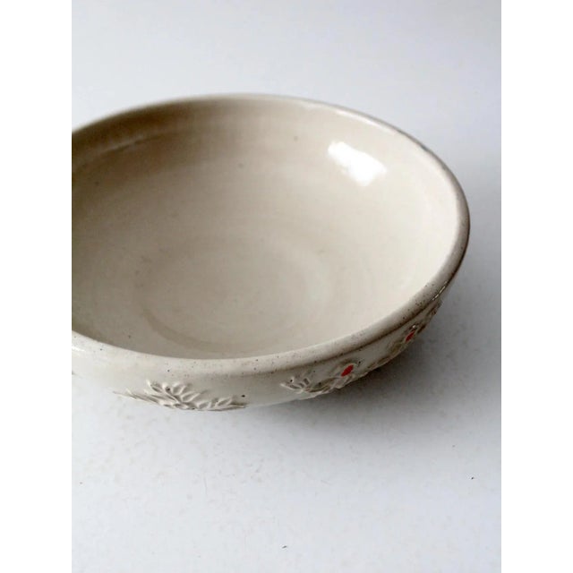 Vintage Red Wing Pottery "Incised Peasant" Bowl For Sale - Image 9 of 10