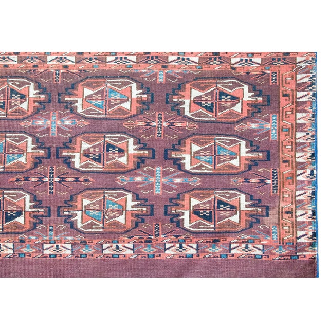 Early 20th Century Persian Yamout Rug For Sale - Image 4 of 13