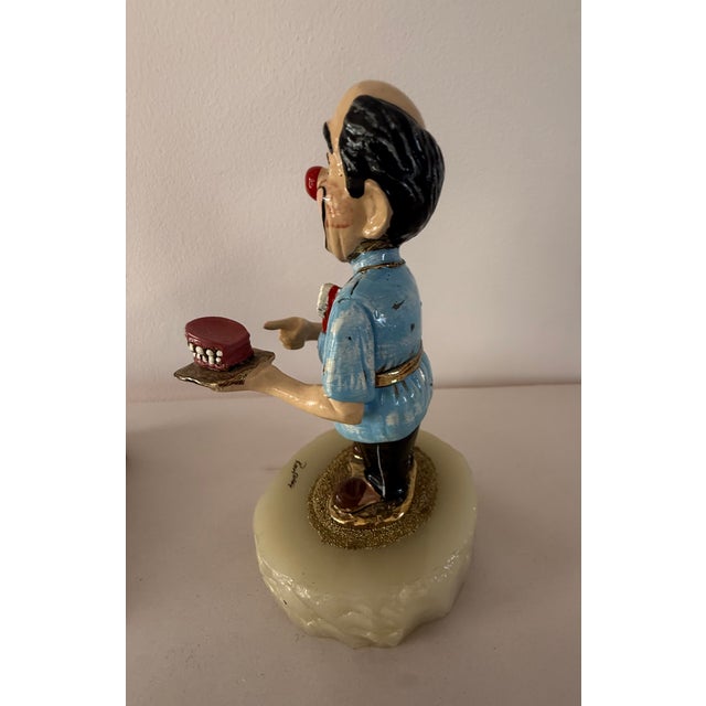 A Pair of Signed Ron Lee Dental Clown Figurines For Sale - Image 12 of 12