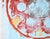 Get in Gear - Geometric Abstract Expressionist Mandala in Acrylic on Paper A bold abstract painting in red by California-...