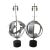 Armillary Steel Table Lamps - The Pair For Sale
