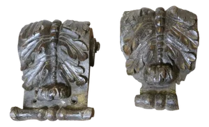 17th Century Oak Wall Brackets, 1890s, Set of 2